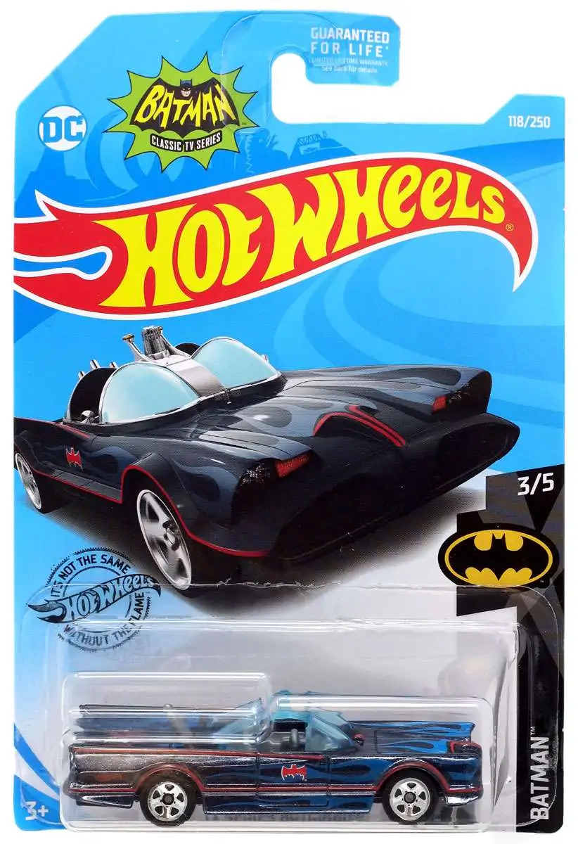 Hot Wheels Batman Classic TV Series Batmobile 164 Die-Cast Car Blue Flames  Mattel Toys - ToyWiz