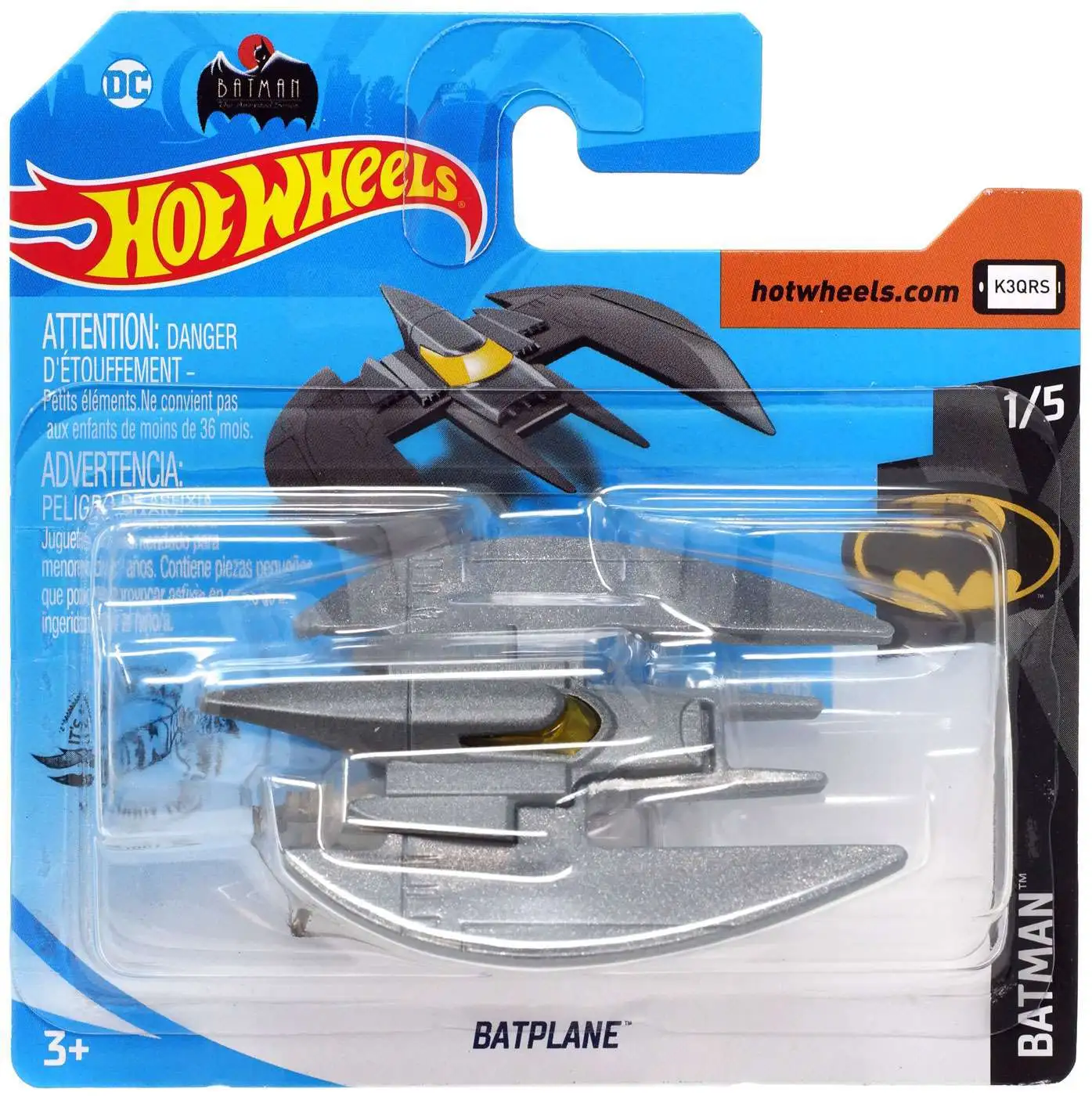 Hot Wheels Batman The Animated Series Batman Batplane 150 Diecast Car 15  Short Card Mattel Toys - ToyWiz