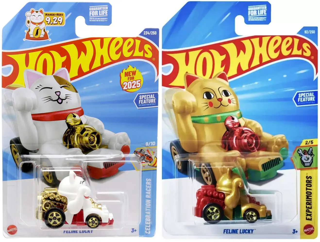 Hot Wheels Feline Lucky Diecast Car Set