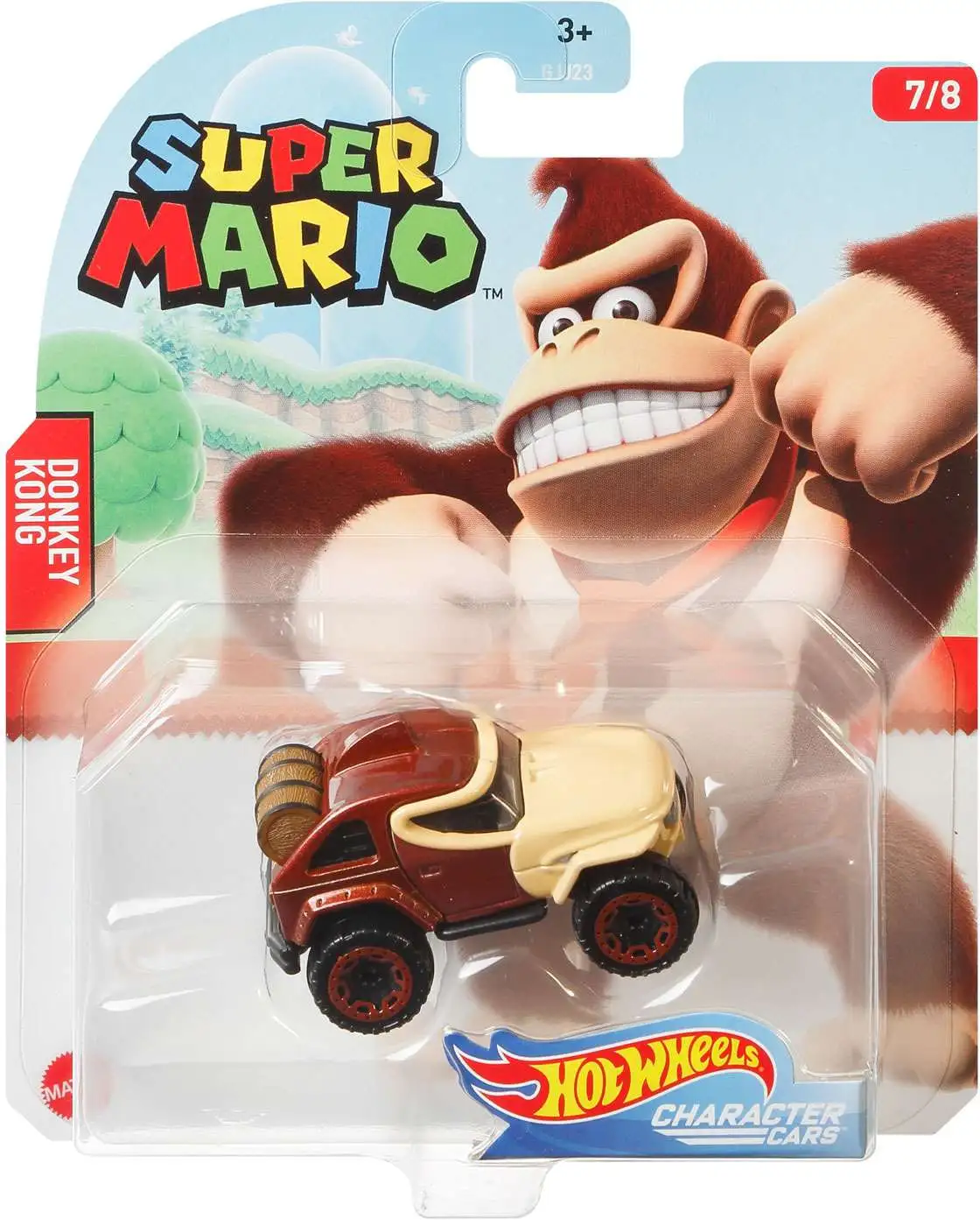 Hot Wheels Super Mario Character Cars Donkey Kong Diecast Car #7/8 [2020]