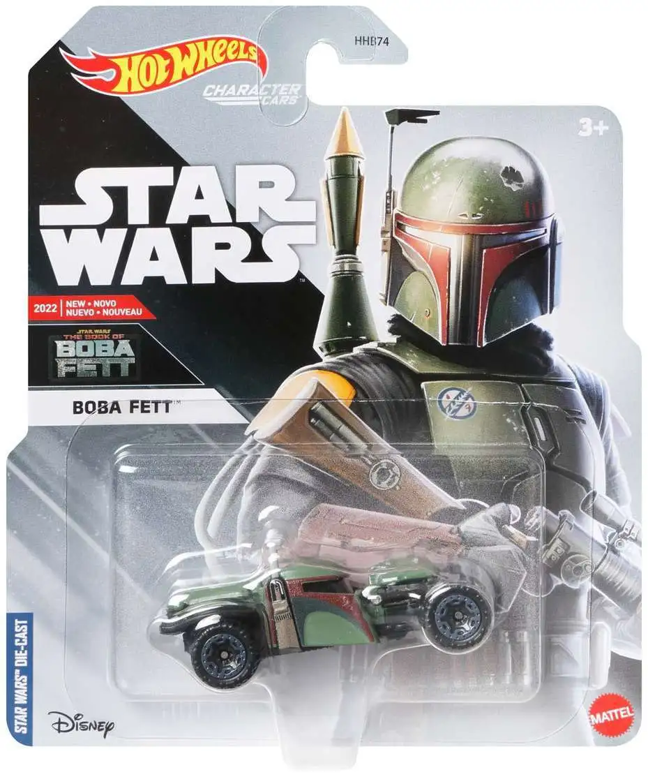 Hot Wheels Star Wars Character Cars Boba Fett 164 Diecast Car 2022 Damaged Package Mattel Toys ToyWiz