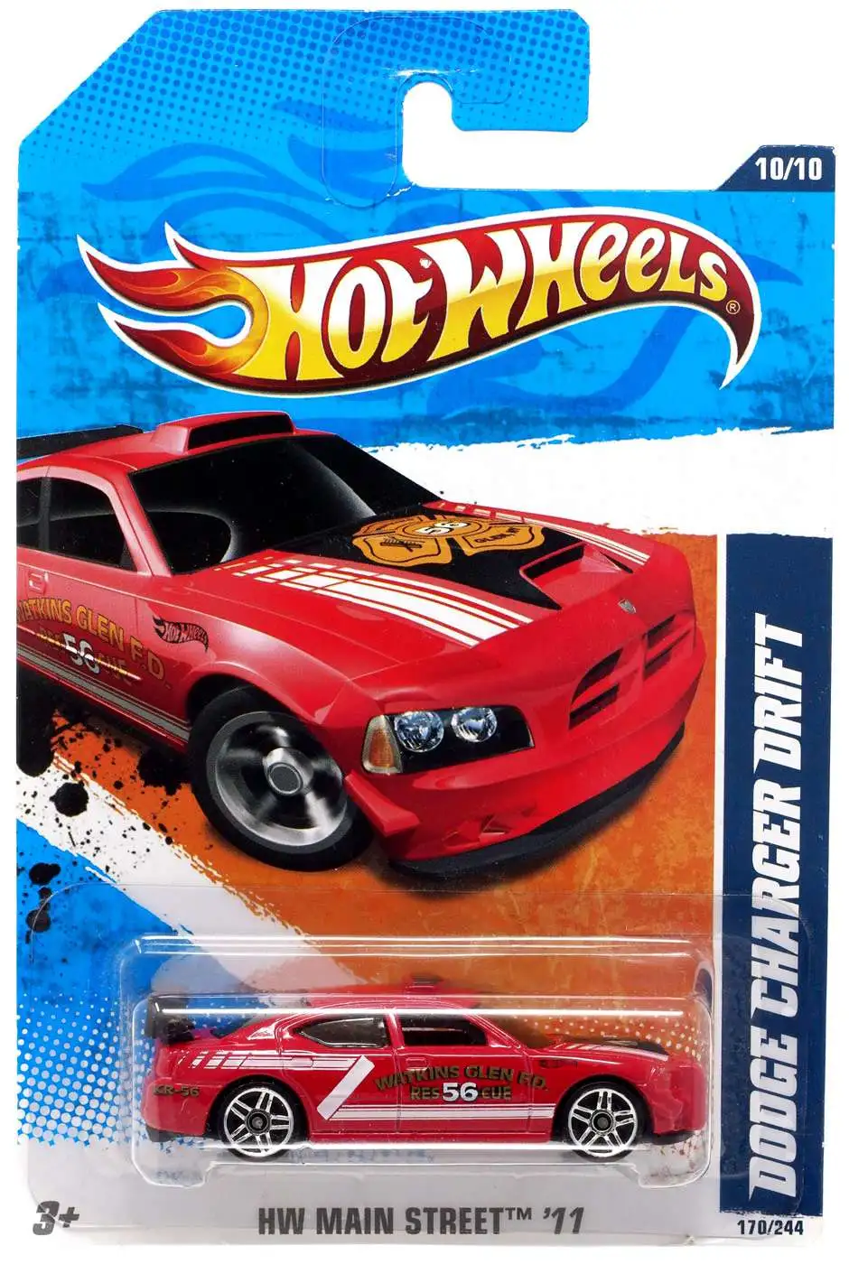 Hot Wheels HW Main Street 11 Dodge Charger Drift Diecast Car Mattel - ToyWiz