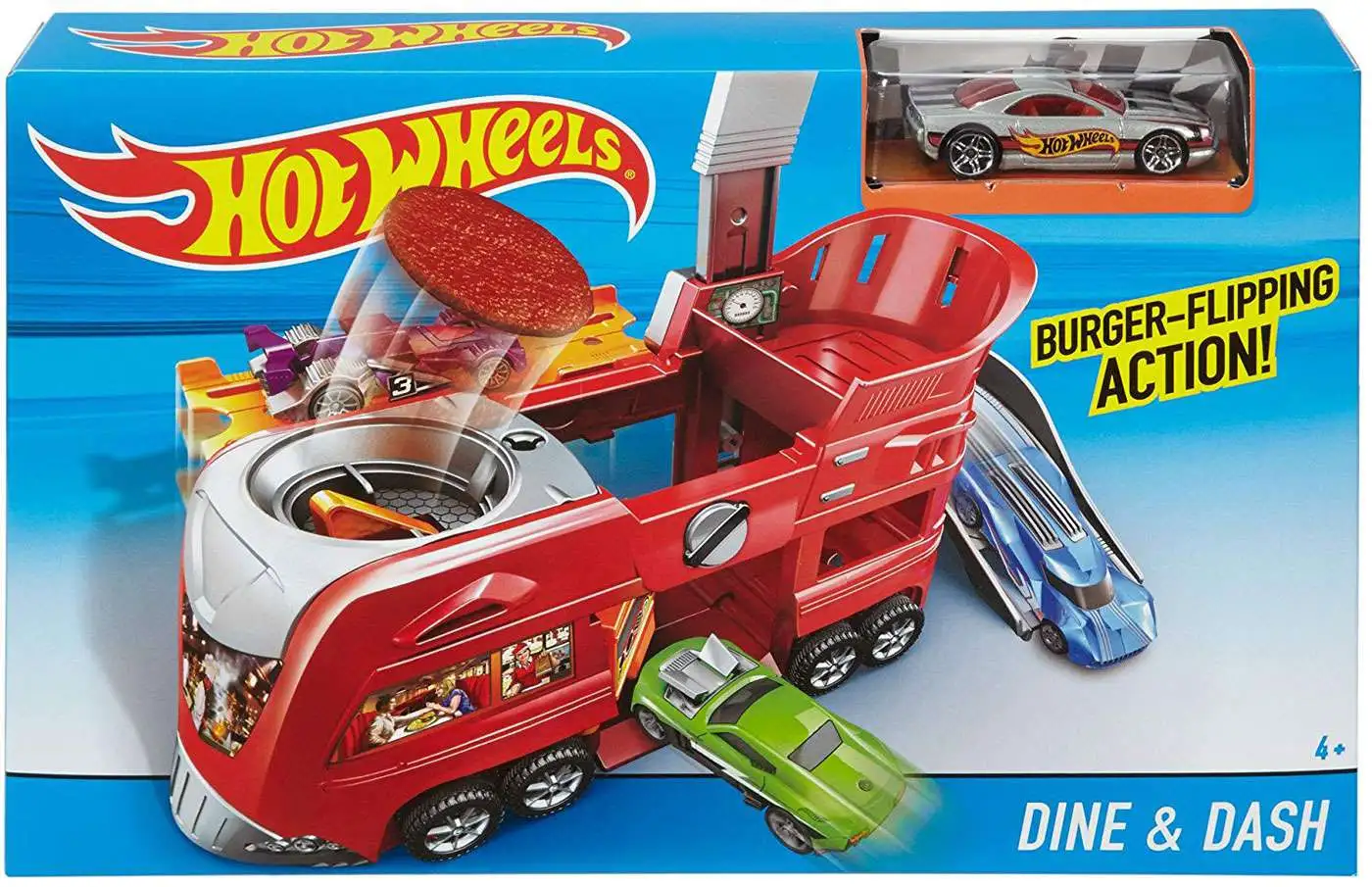 Hot Wheels City Dine Dash 164 Diecast Car Playset Mattel - ToyWiz