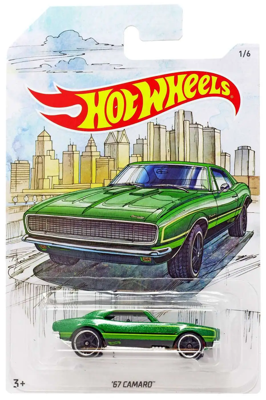 Hot Wheels Detroit Muscle '67 Camaro Diecast Car #1/6