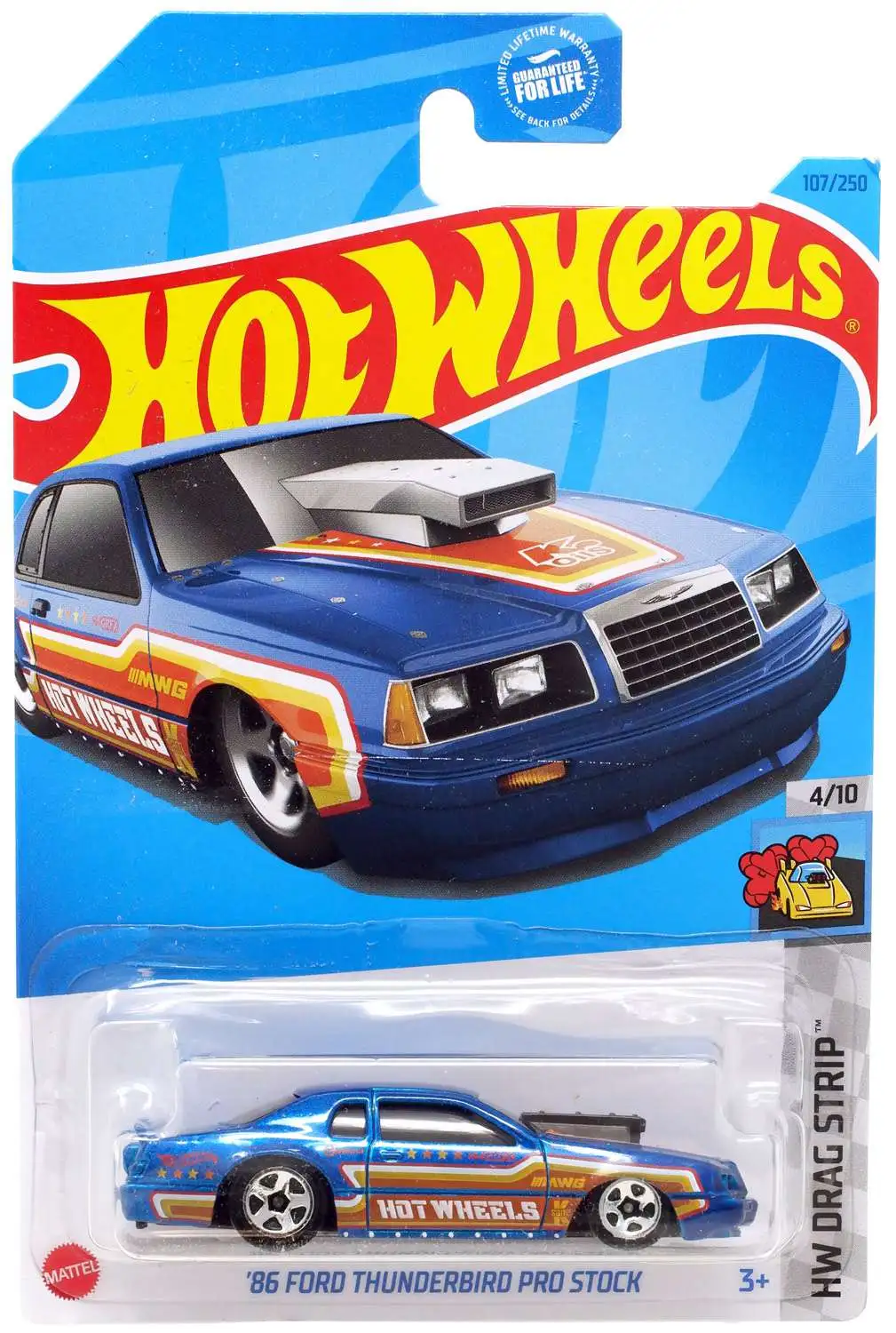Hot Wheels HW Drag Strip '86 Ford Thunderbird Pro Stock Diecast Car #4/10