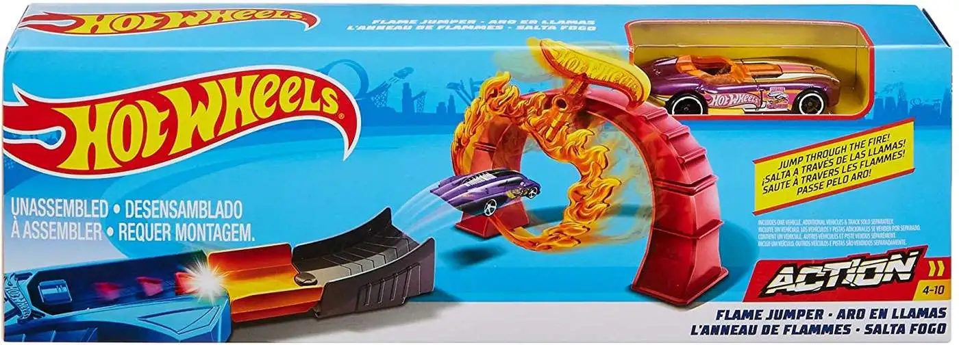 Hot Wheels Flame Jump Wall Track