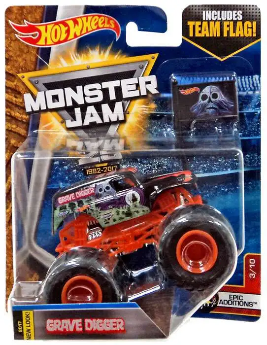 Hot Wheels Monster Jam Grave Digger 164 Diecast Car 310 Epic Additions ...