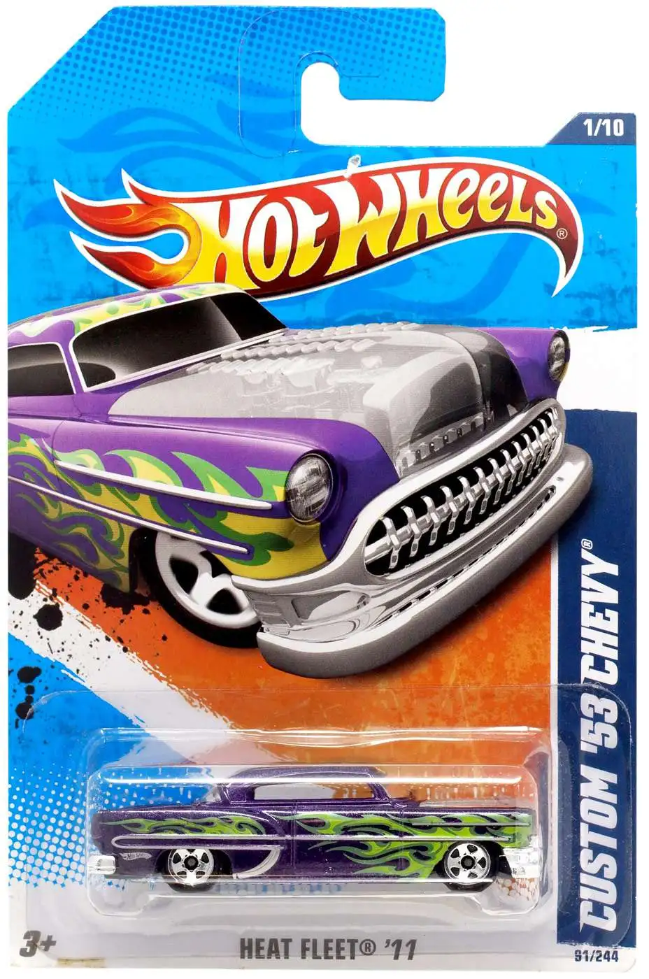Hot Wheels Heat Fleet 11 Custom 53 Chevy Diecast Car Mattel ToyWiz