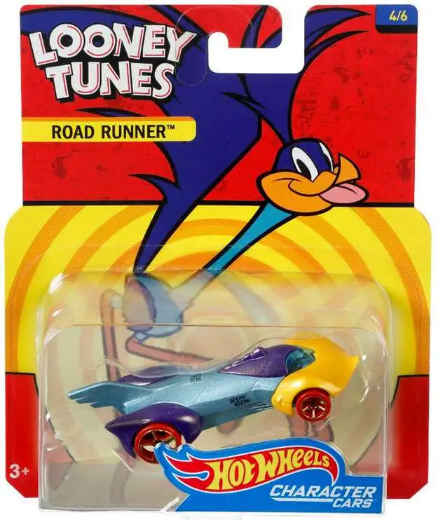 Hot Wheels Looney Tunes Character Cars Road Runner Diecast Car #4/6