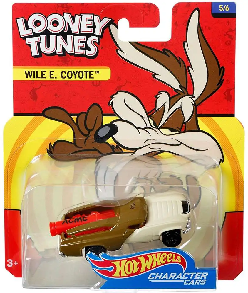 Hot Wheels Looney Tunes Character Cars Wile E. Coyote Diecast Car #5/6