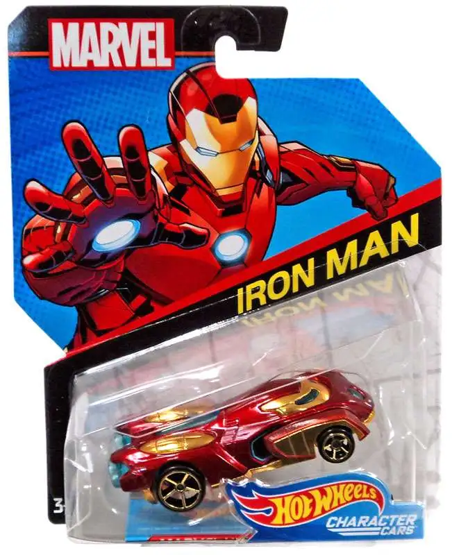 Hot Wheels Marvel Character Cars Iron Man Diecast Car