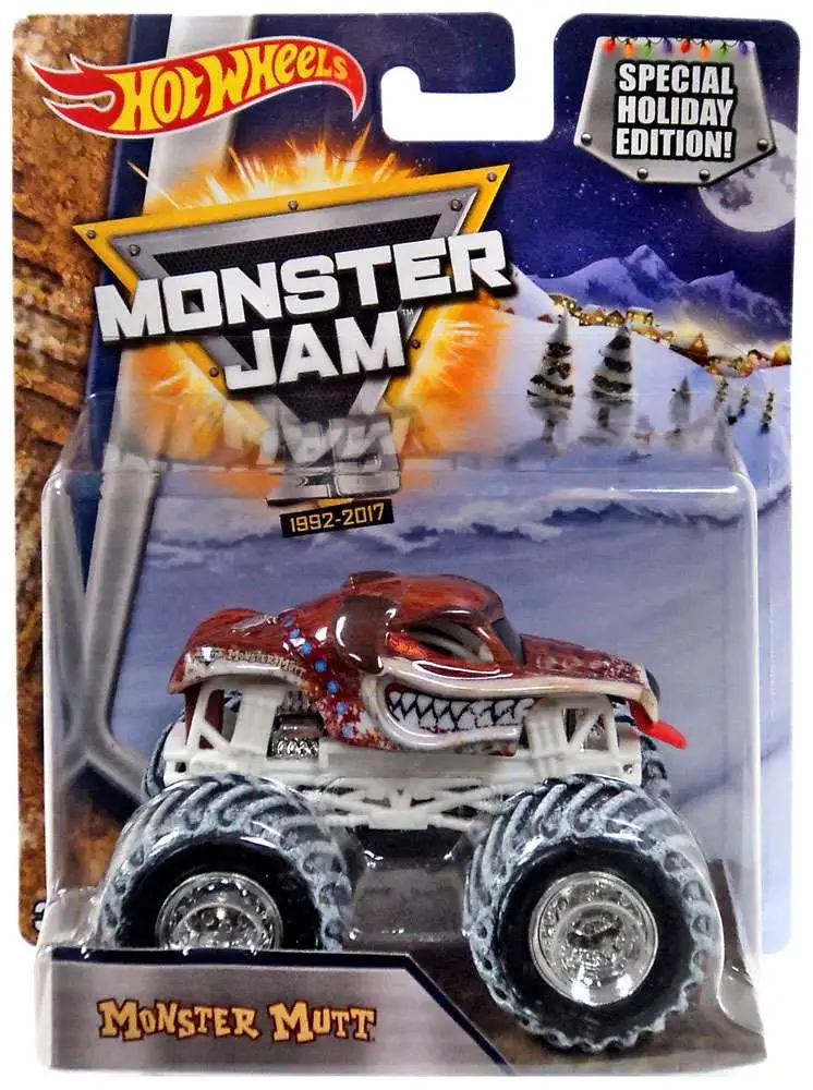 Hot Wheels Monster Jam 25 Monster Mutt Diecast Car [Special Holiday Edition]