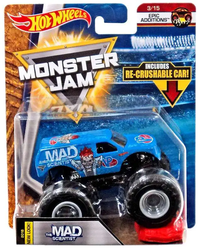 Hot Wheels Monster Jam The Mad Scientist Diecast Car #3/15 [Epic Additions]