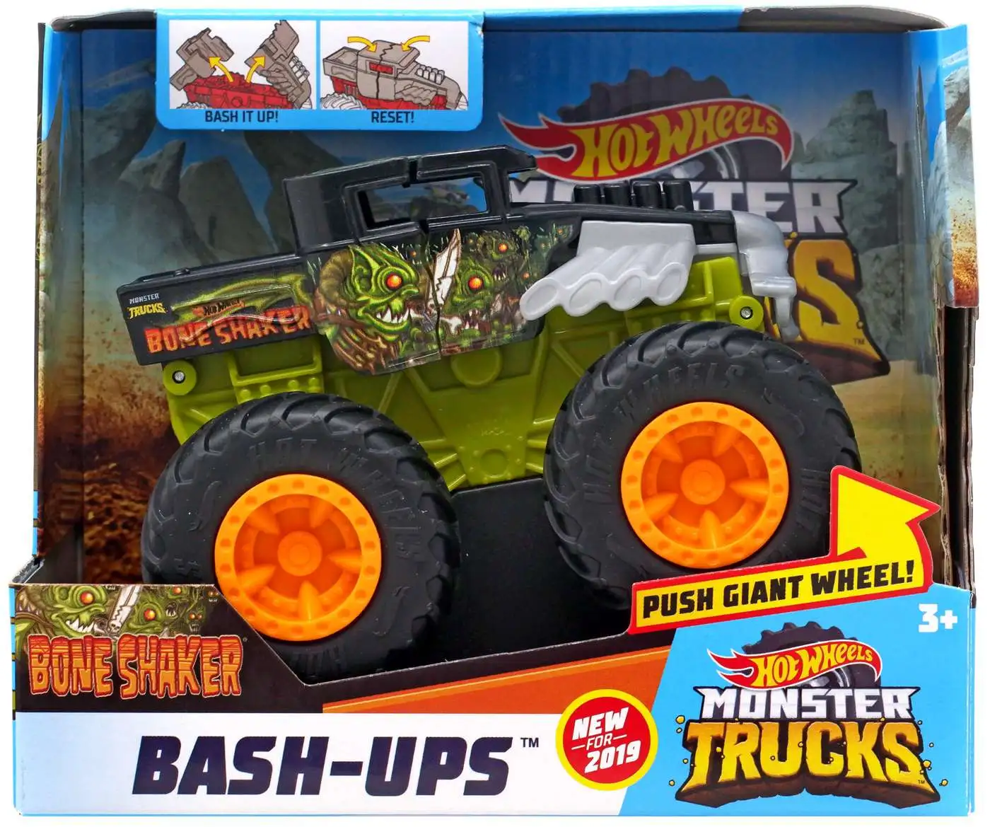 Hot Wheels Monster Trucks Bash-Ups Bone Shaker Vehicle