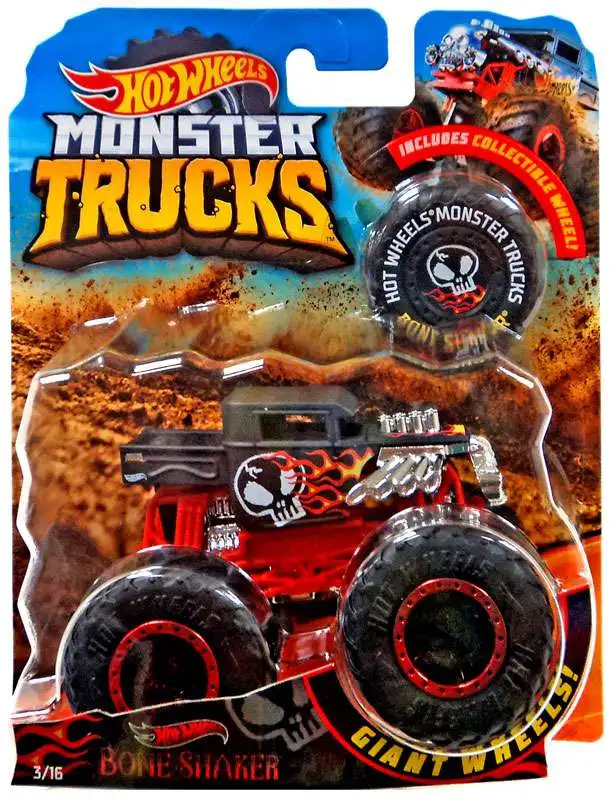 Hot Wheels Monster Trucks Bone Shaker With Car