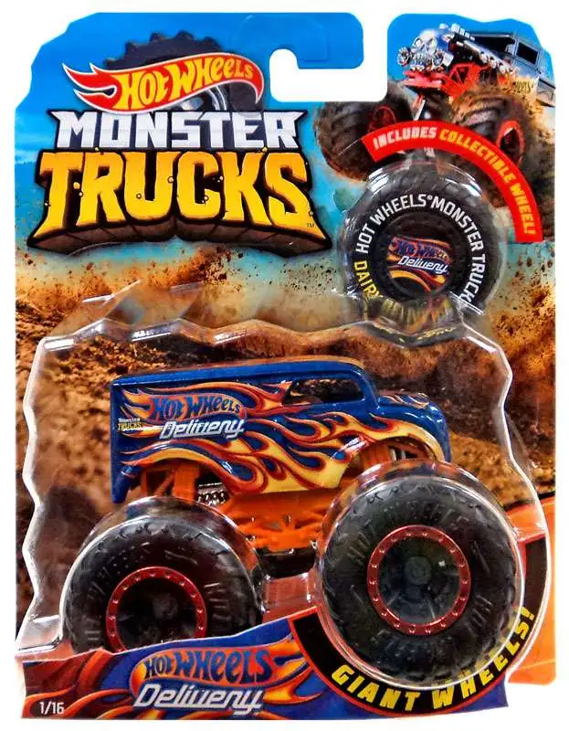 Monster Trucks Hot Wheels Delivery Diecast Car [Collectible Wheel]