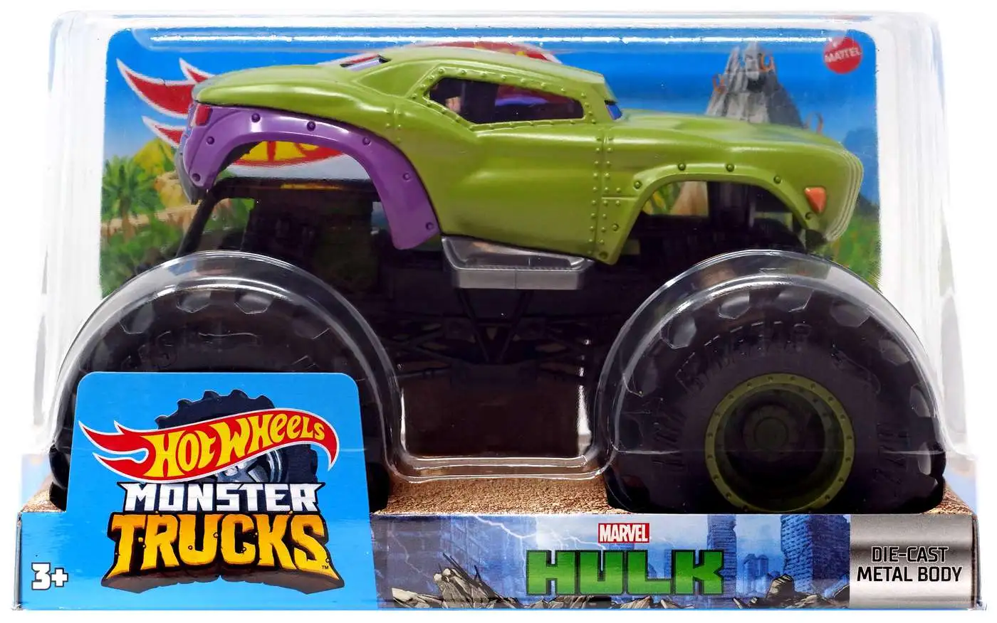 HOT WHEELS_Monster Jam HULK Monster Truck 1:24 Scale Die-Cast +