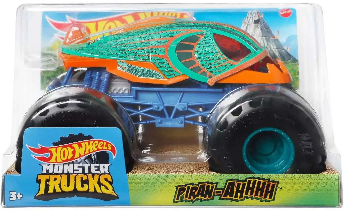 Hot wheels monster trucks piran-ahhhh 1:24 scale