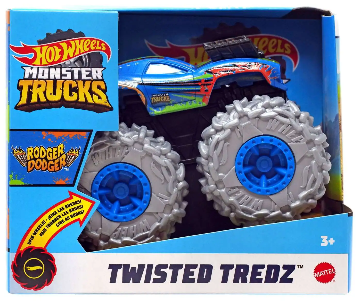 Hot Wheels Monster Trucks Twisted Tredz 1:43 Scale Bone Shaker