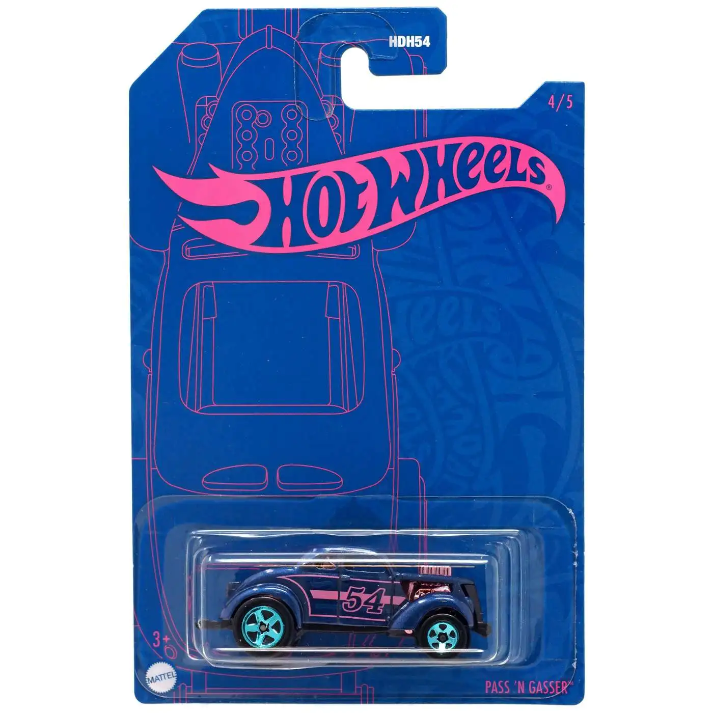 Hot Wheels 2022 Pearl & Chrome Pass 'N Gasser Diecast Car #4/5