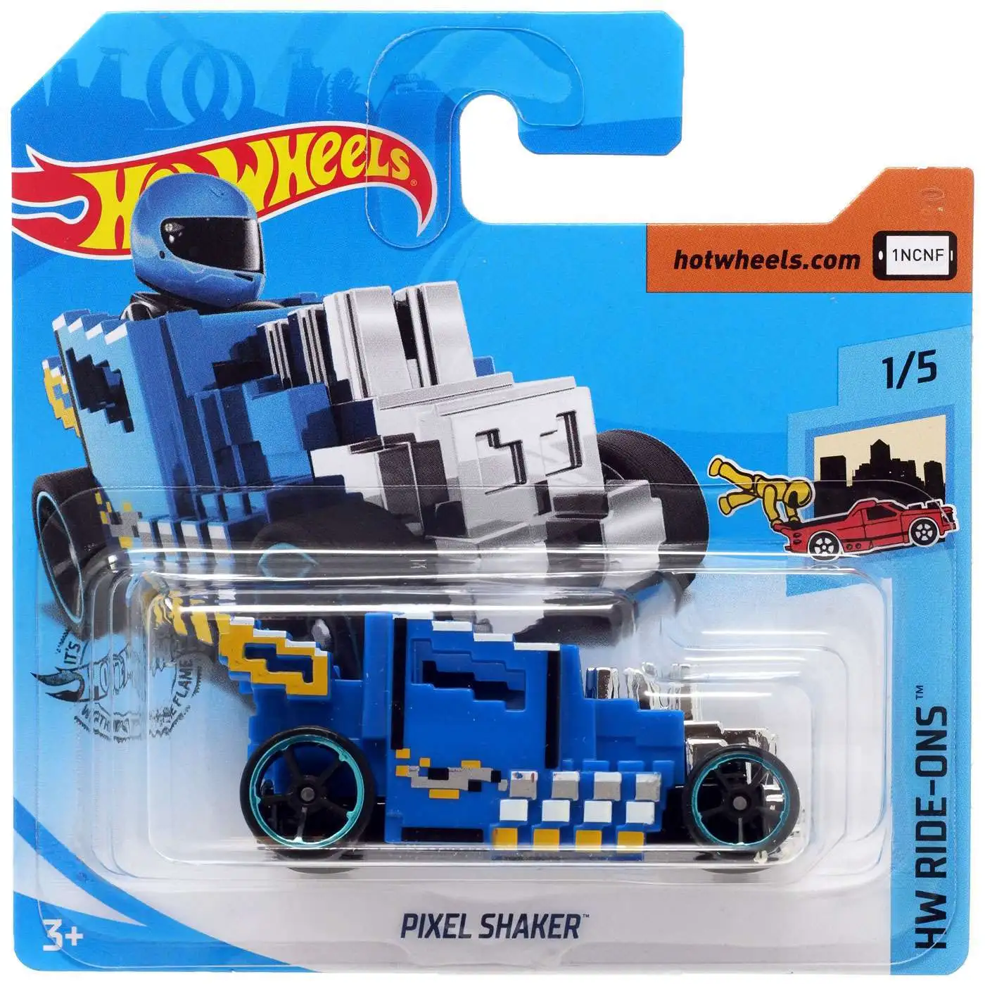 Hot Wheels HW Ride-Ons Pixel Shaker Diecast Car #1/5 [Short Card]