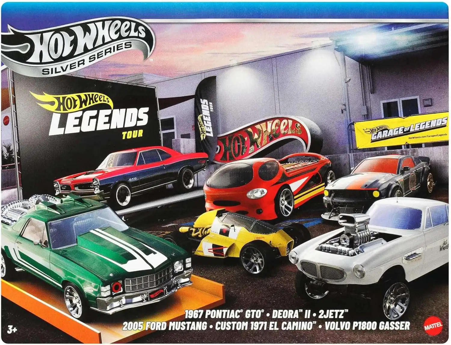 Hot Wheels Silver Series Garage of Legends Diecast Car 6-Pack