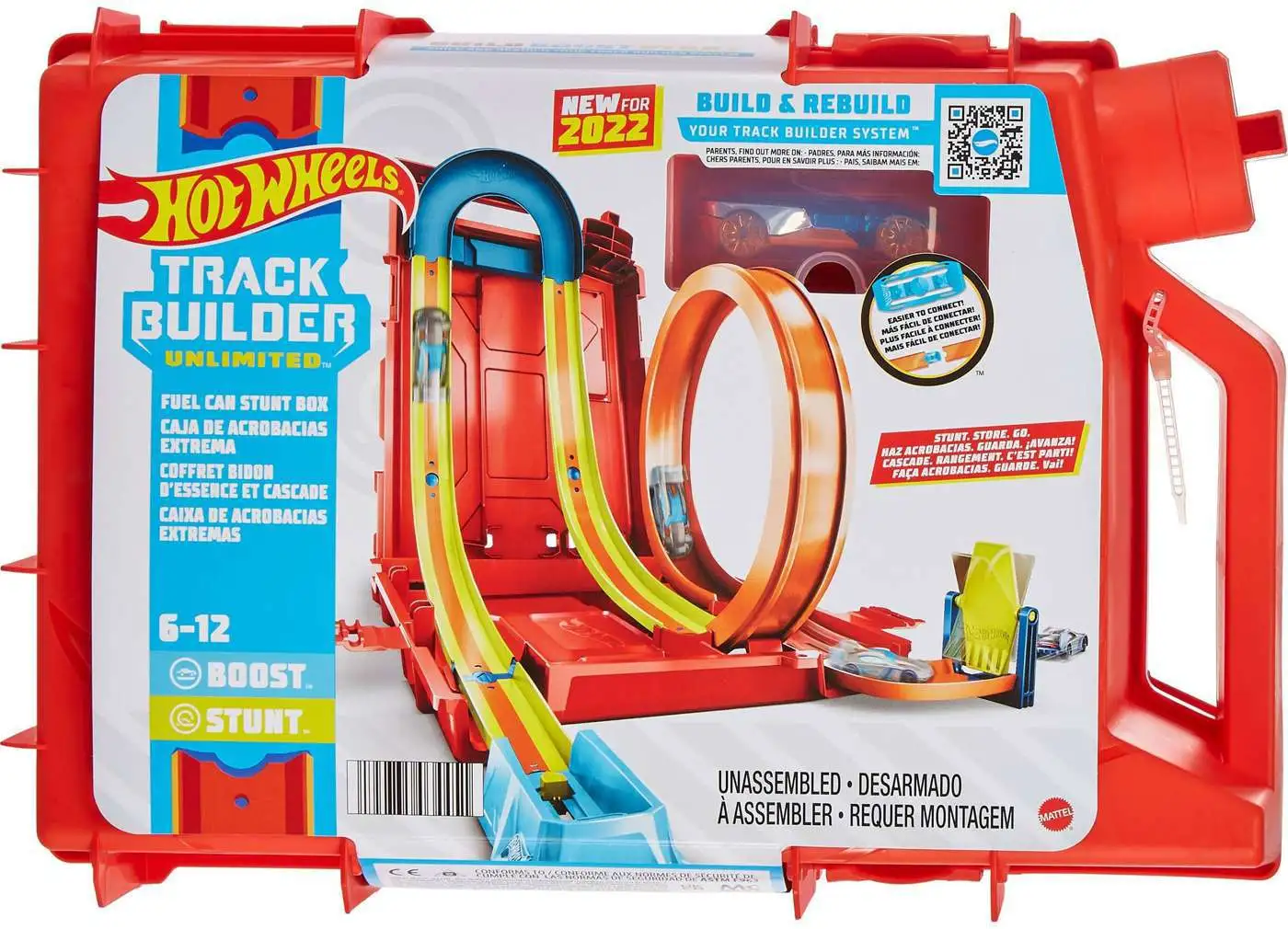 Hot Wheels Track Builder System Fuel Can Stunt Box 164 Track Set ...