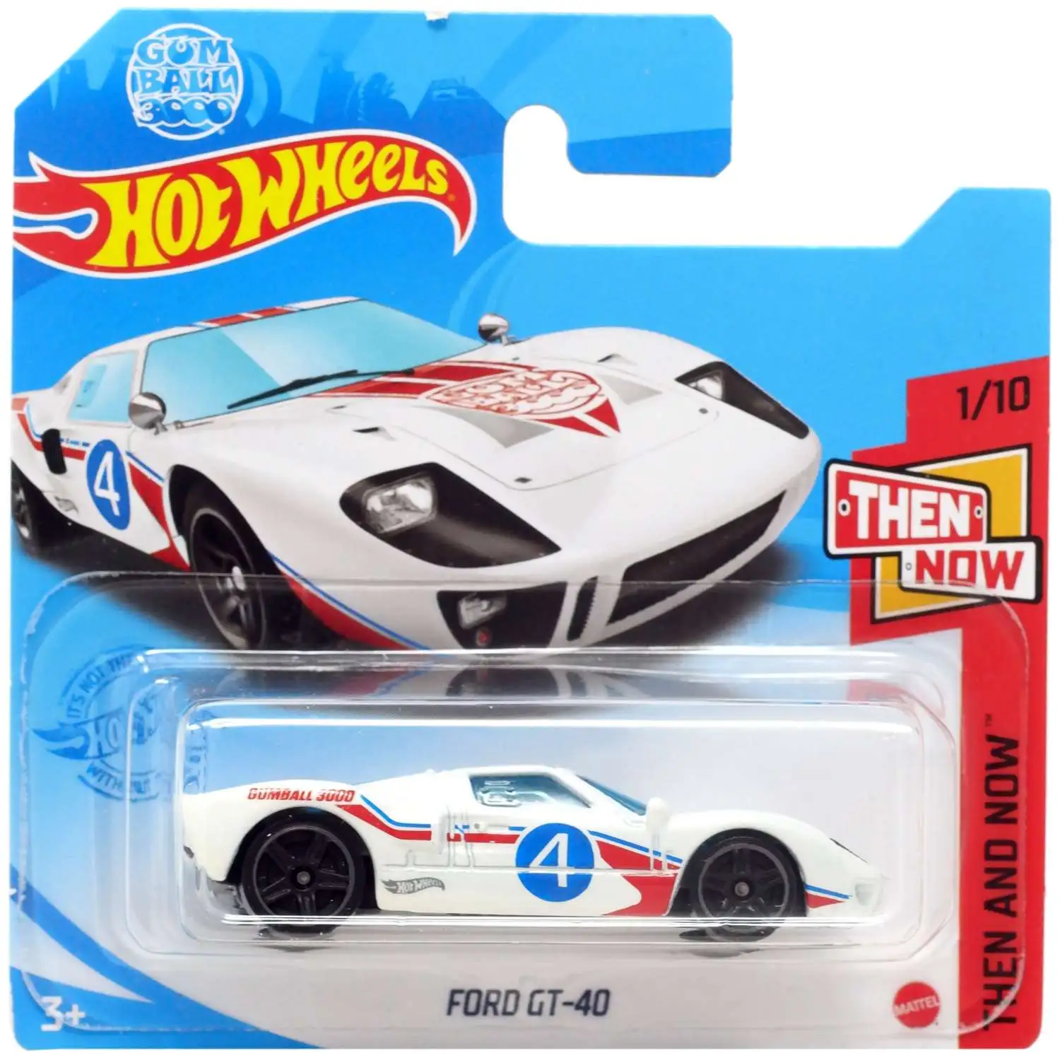 Hot Wheels Then & Now '17 Ford GT Diecast Car [Short Card]
