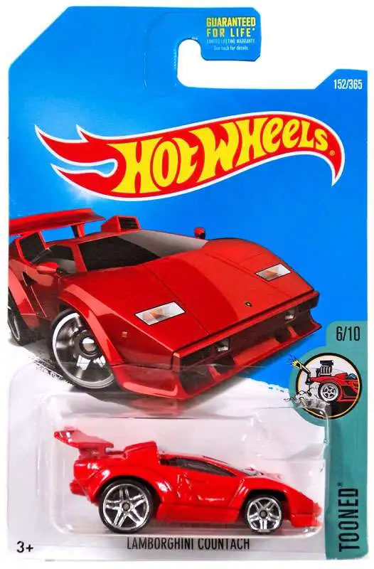 Hot Wheels Tooned Lamborghini Countach 164 Diecast Car DVB37 610 Mattel Toys ToyWiz