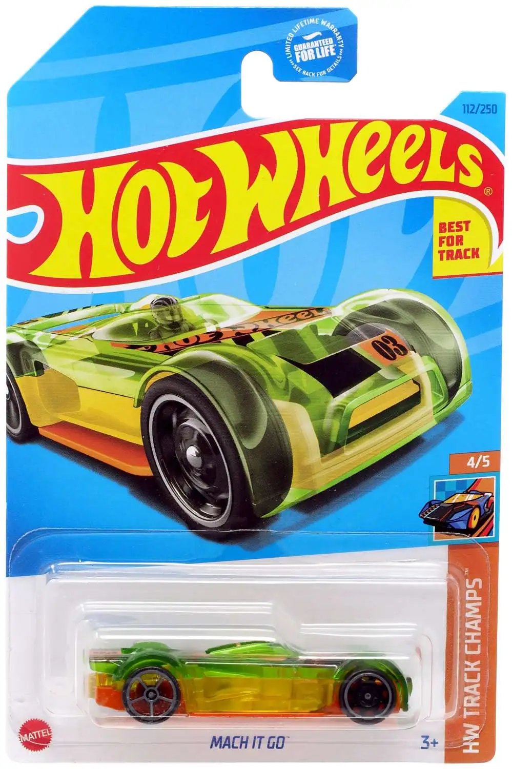 Hot Wheels HW Track Champs Mach it Go Diecast Car #4/5