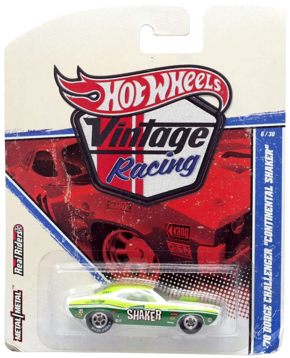 Hot Wheels Vintage Racing 70 Dodge Challenger Continental Shaker
