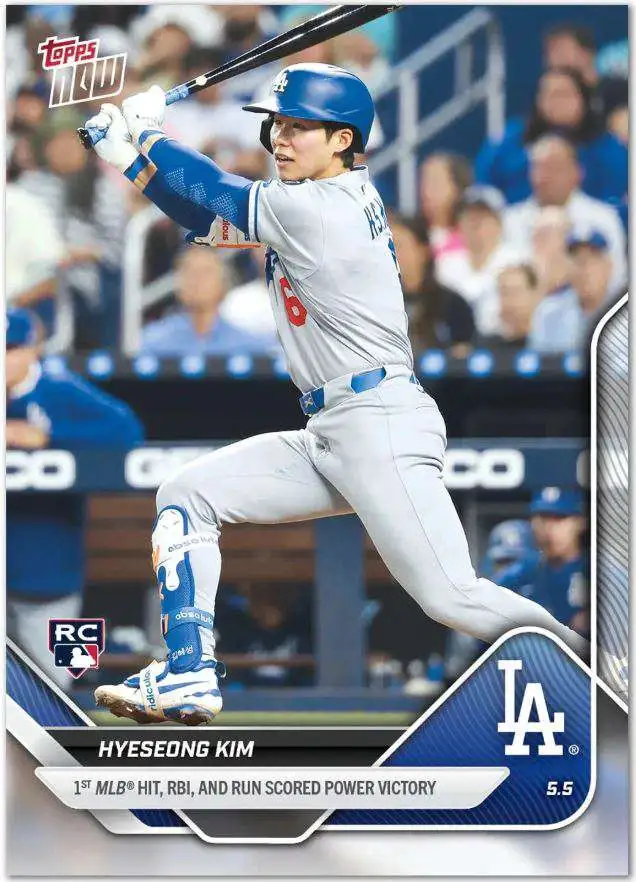 MLB Los Angeles Dodgers 2025 NOW Baseball Hyeseong Kim #146 [Rookie]