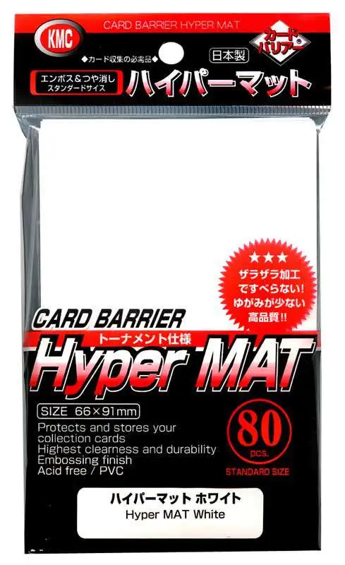 80 KMC HYPER MAT GREEN Standard Size Card Barrier Deck Protector matte sleeves 