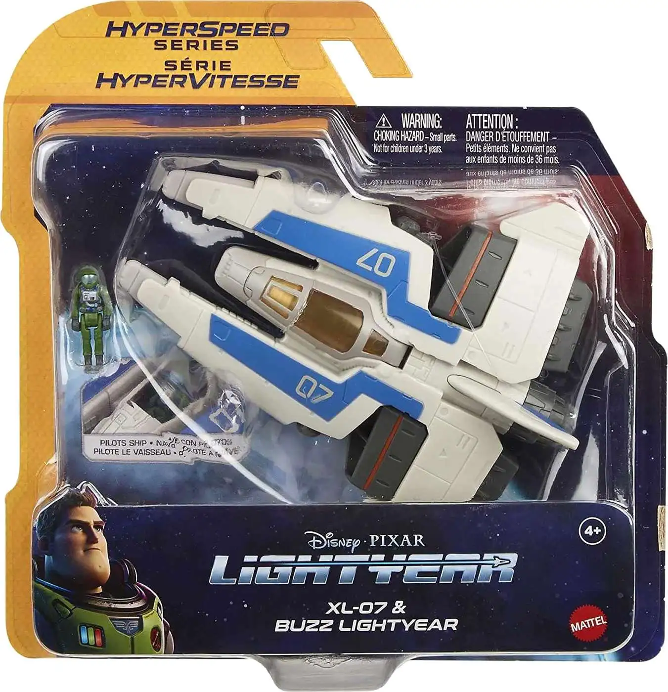 Disney / Pixar Lightyear Movie Hyperspeed Series XL-07 & Buzz Lightyear Vehicle