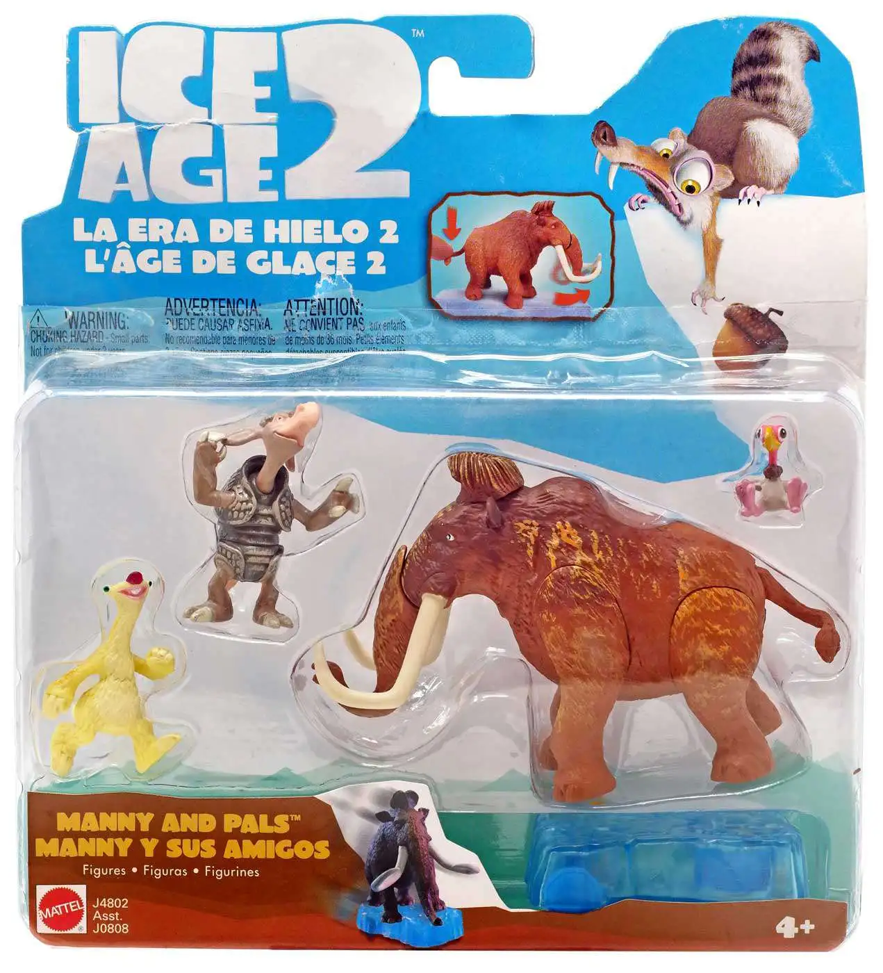 Ice Age 2 The Meltdown Manny Pals Mini Figure Set Mattel Toys - ToyWiz