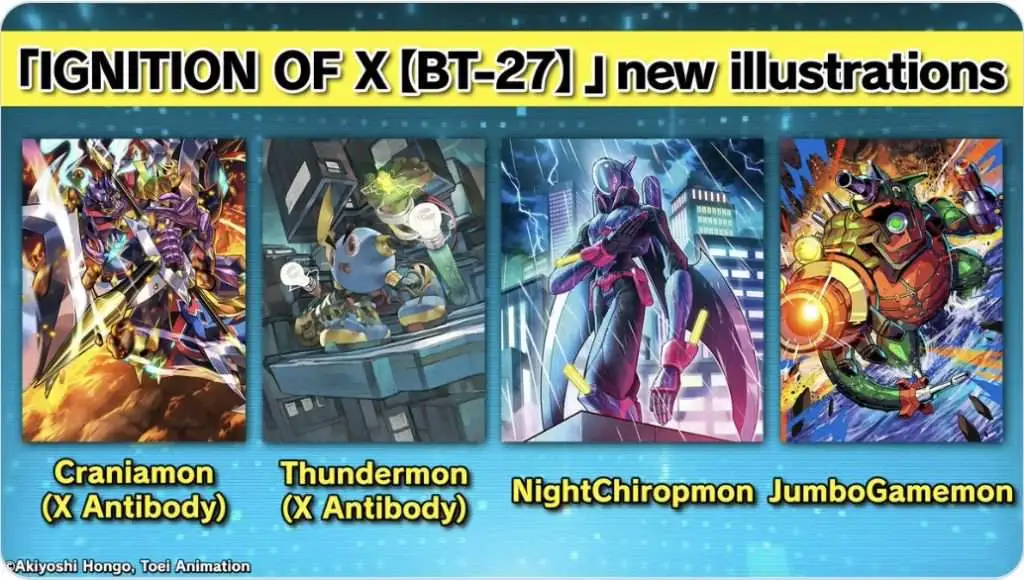 bt27 booster box Digimon Card Game Ignition of X Booster Box BT-27 [ENGLISH, 24 Packs]  (Pre-Order ships January)