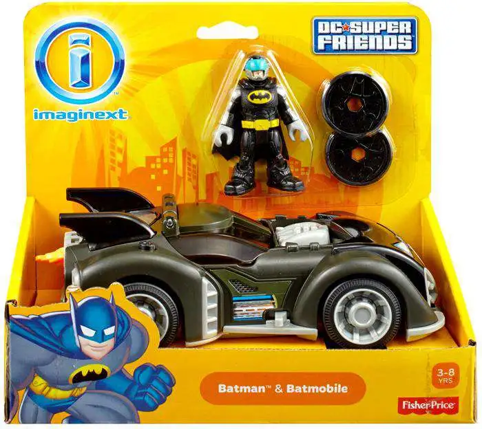 Fisher Price DC Super Friends Imaginext Batman Batmobile 3 Figure Set DC  Super Friends - ToyWiz