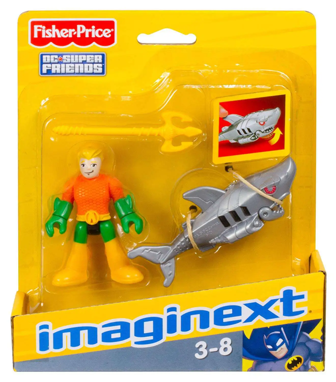 Fisher-Price Imaginext DC comic Super Friends Action Figures SHARK OCEAN SREIES 