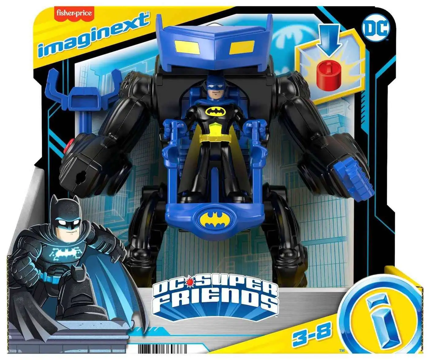 Freeze & Robot Dc Super Friends Imaginext Gotham City Batman Fisher-Price Mr 