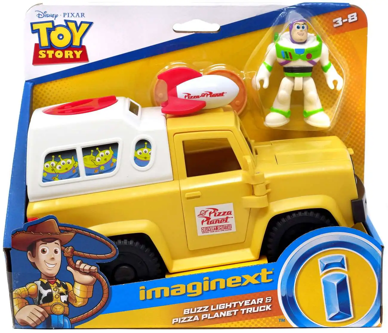 Imaginext Disney Pixar Toy Story 4 Buzz Lightyear & Pizza Planet Truck New 