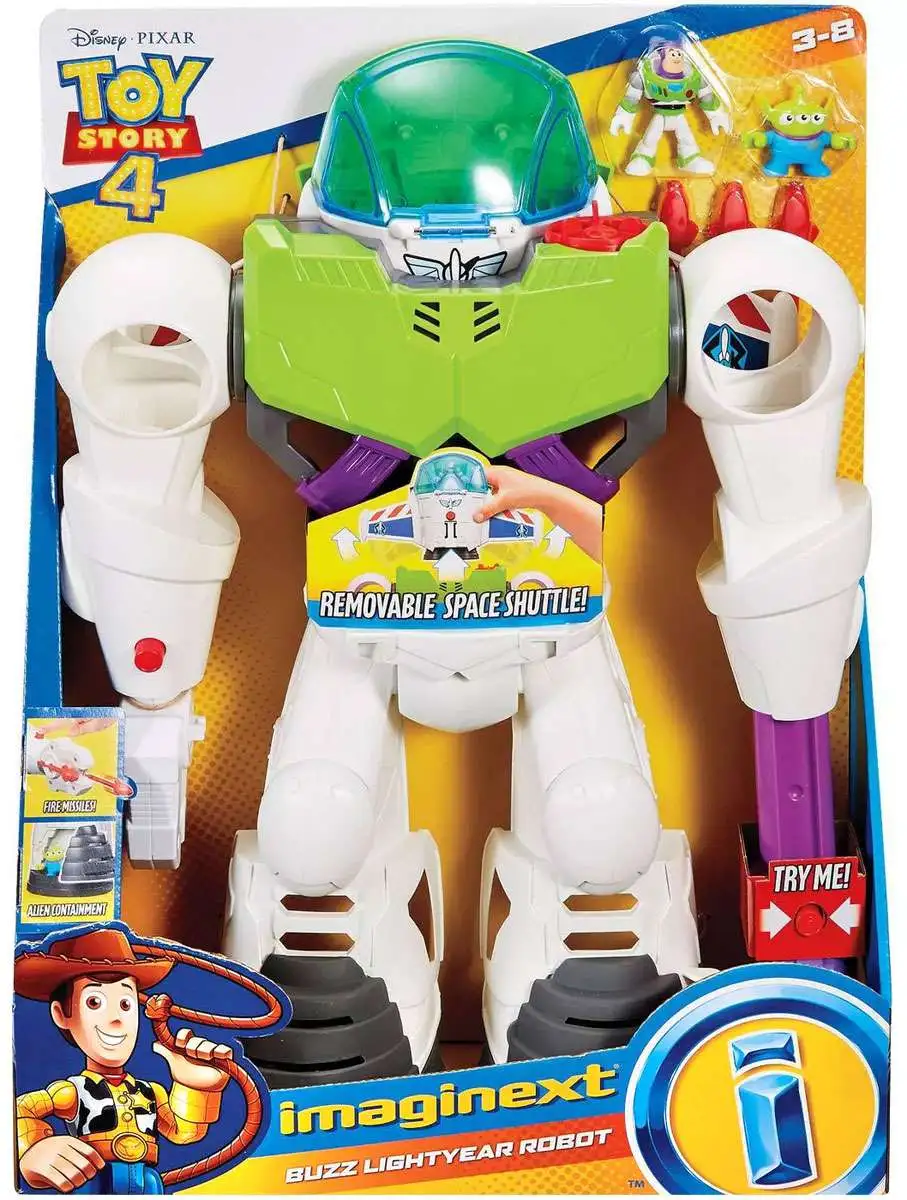 Fisher Price Disney / Pixar Imaginext Toy Story 4 Buzz Lightyear Robot Playset