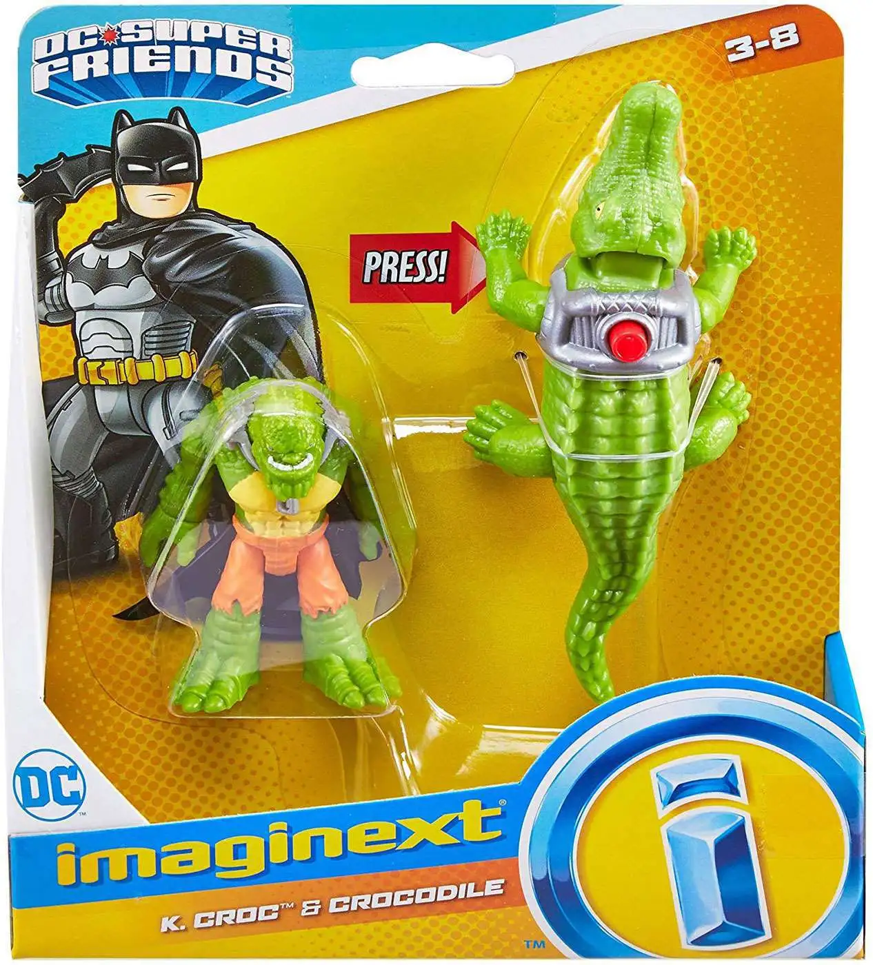 IMAGINEXT DC Super Friends DC SUPER HEROES & VILLAINS Fisher-Price Manta K Croc 