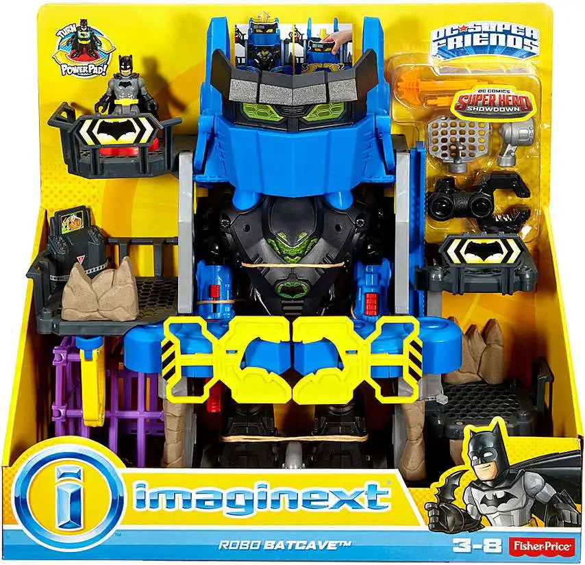 Fisher Price DC Super Friends Imaginext Robo Batcave Exclusive Figure Set -  ToyWiz
