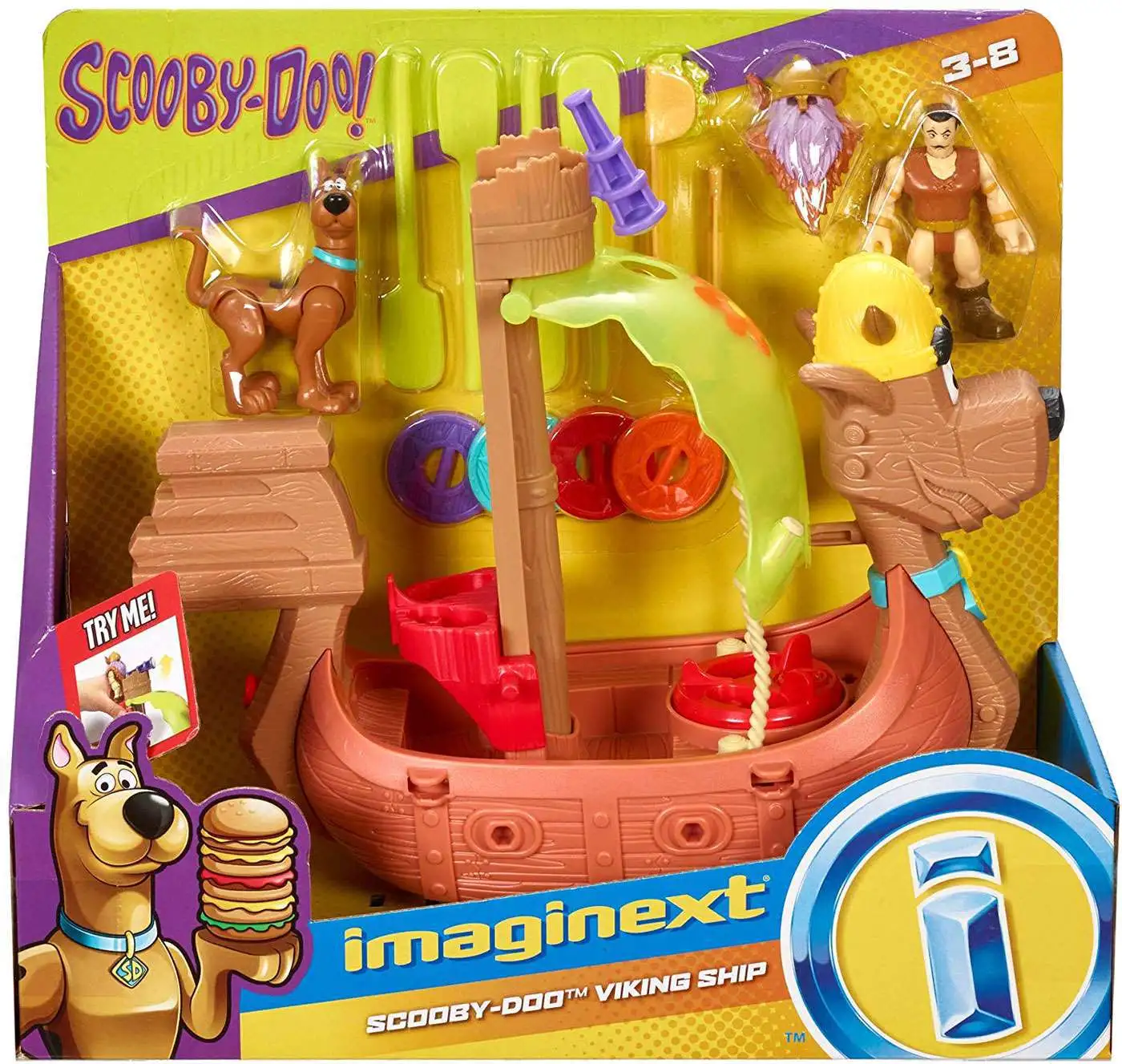 Fisher Price Scooby Doo Imaginext Scooby-Doo Viking Ship 3-Inch Figure ...