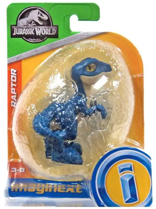 T. Rex. .Lot of  4. Imaginext Jurassic World RaptorIn ~ Blue Raptors & 2 