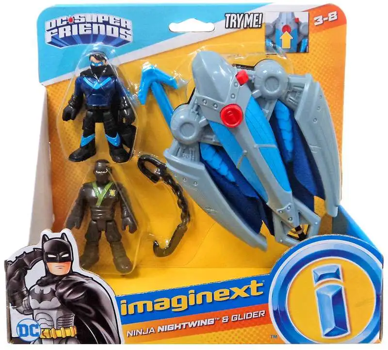 Imaginext NINJA NIGHTWING DC SUPER FRIENDS action toy figure replacement GLIDER 