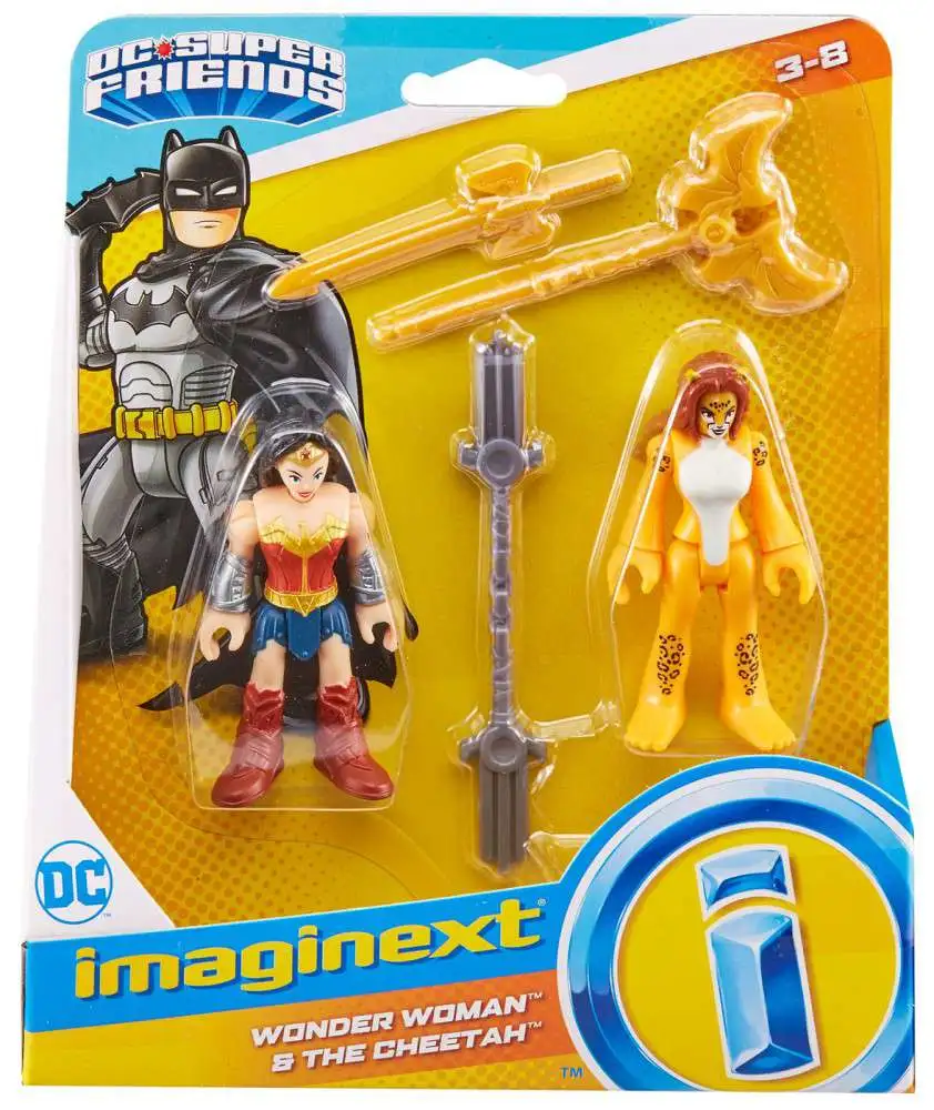 FISHER PRICE IMAGINEXT DC SUPER FRIENDS BATMAN AND THE HUNTRESS FIGURES HTF 887961828672