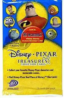 Disney / Pixar Incredibles Treasures Trading Card Pack [5 Cards]