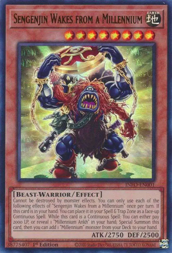 8/24期間限定割引！遊戯王カード「SENGENJIN(WCS-EN403)」 YuGiOh Trading Card Game The Infinite Forbidden Single Card
