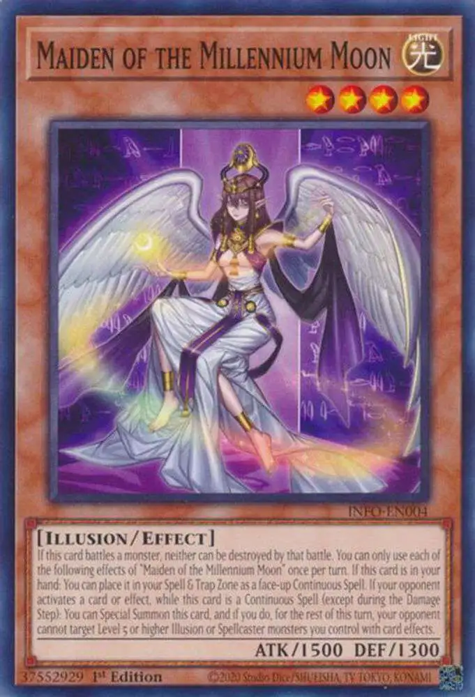 YuGiOh Trading Card Game The Infinite Forbidden Common Maiden of the Millennium Moon INFO-EN004